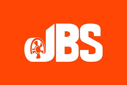 Logo de JBS automobiles à Bussigny sur fond orange